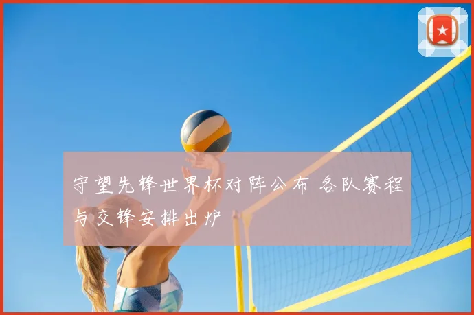 守望先锋世界杯对阵公布 各队赛程与交锋安排出炉